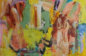 Pintura "Libertação da mente opus 6", pintor Geert Lemmers acrilo tela de pintura na Jose Art Gallery