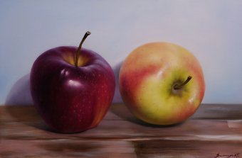 Painting "Duet" by painter Olena i Gennady Vulysk oil canvas at Jose Art Gallery