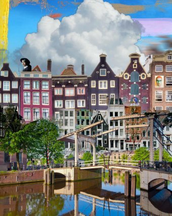 Fotografia "Widok Amsterdamu 1637", fotograf Geert Lemmers w Jose Art Gallery