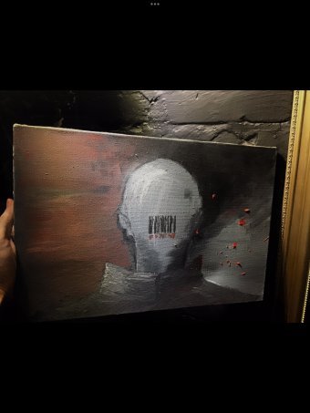 Drawing "Crossroads: Historical Milestones of Fates" by illustrator Lora Yacenko etching paint fabric at Jose Art Gallery