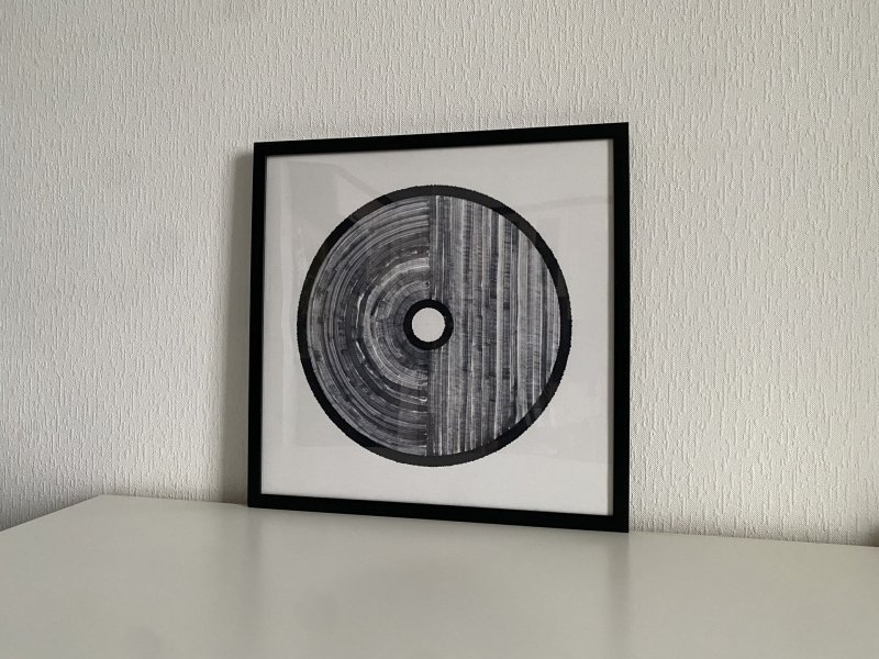 Additional view 1: Abstract Interior Drawing Affliction A3: Abstract World of Emotions by illustrator #artdjartem ink paper 