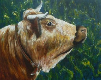 Painting "A beauty" by painter Lochter Andreas oil canvas at Jose Art Gallery