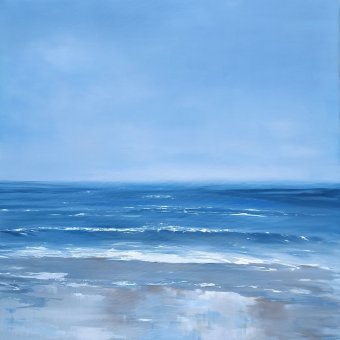 Painting "Ocean Breeze No. 2" by painter Yani Ray oil canvas at Jose Art Gallery