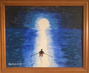 Graphik "Streben nach Licht", illustrator Grigoriy Borzenko Öl Leinwand in der Jose Art Gallery