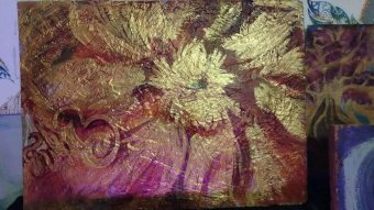 Живопись "Что осталось", живописец Ana Betancourt смешанная техника бетон в Jose Art Gallery