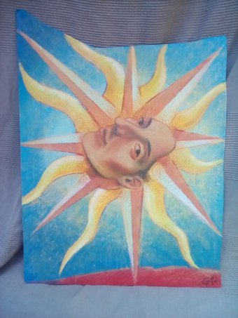 Malerei "Il Cuore di Sole", maler/-in giò guerzoni Acryl Holz in der Jose Art Gallery