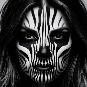 Arte digital "IDENTIDAD CEBRA #2 (SIMETRÍA)", artista digital Jecaslo en Jose Art Gallery