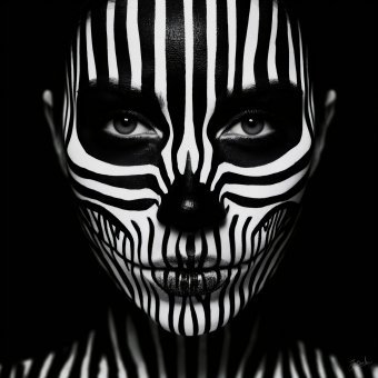 Arte digital "IDENTIDAD CEBRA #4 (RITUAL)", artista digital Jecaslo en Jose Art Gallery