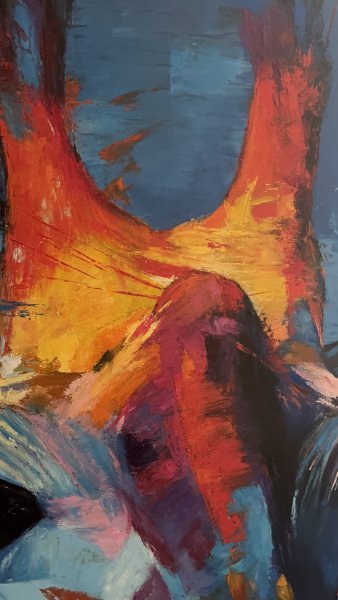 Additional view 2: Abstract Animal Painting Giraffe (Collection Piece #4) by painter Anna Tasheva oil canvas 