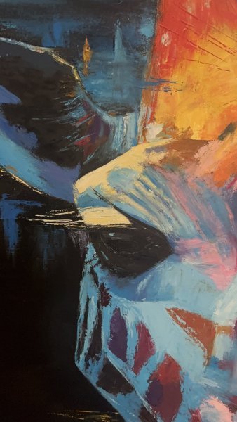 Additional view 3: Abstract Animal Painting Giraffe (Collection Piece #4) by painter Anna Tasheva oil canvas 