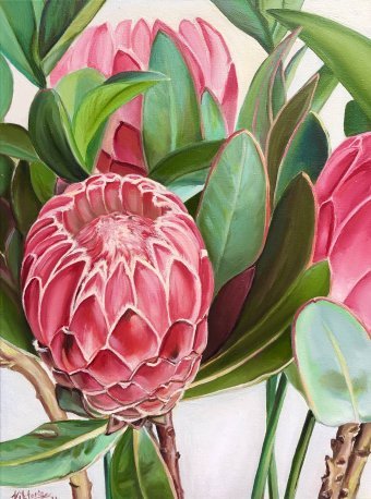 Bright Exotic Protea Flower