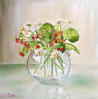 A bouquet of strawberries