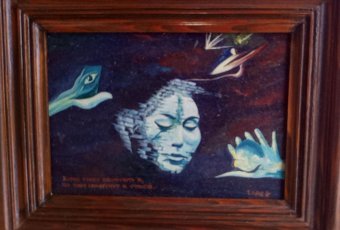 Painting "Wall" by painter Gena Keusch oil canvas at Jose Art Gallery