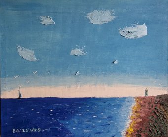 Painting "Morskoy Peyzaj" by painter Grigoriy Borzenko oil canvas at Jose Art Gallery