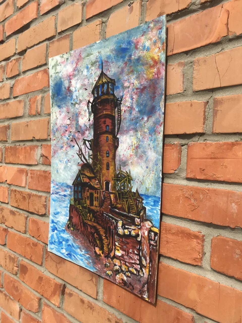 Lighthouse in the sea Last re - order