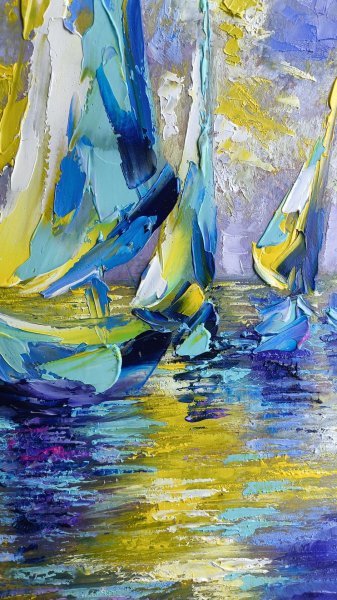 Solor Tides Painting by Anastasia Kozorez - Jose Art Gallery