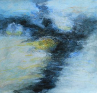 Painting "Water and Waves II" by painter Lochter Andreas mixed method paper at Jose Art Gallery