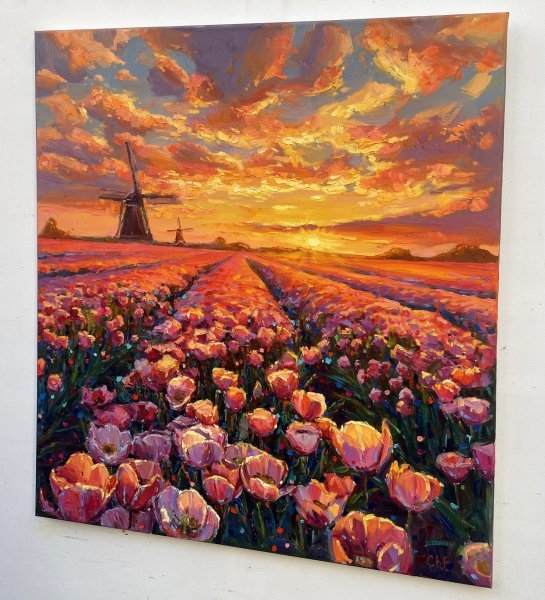 Tulips Painting by Yevgeny Chernyakovsky - Jose Art Gallery