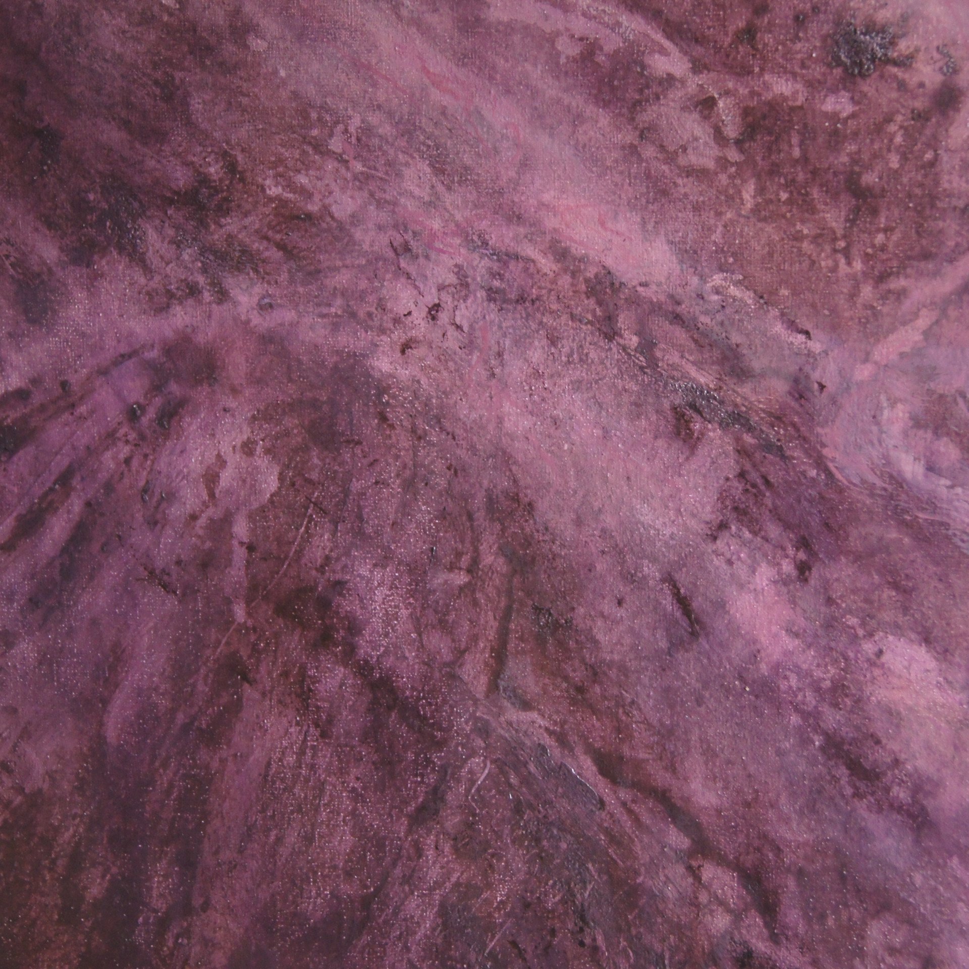 Pink mountains - painting