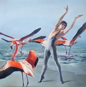 TANZEN MIT FLAMINGOS