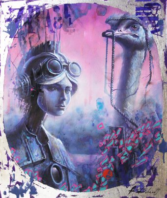 THE STRANGER AND THE OSTRICH.