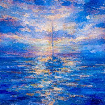 Fotografia "NIEBIESKI DRIFT", fotograf Orlando Sanchez Cabrera w Jose Art Gallery