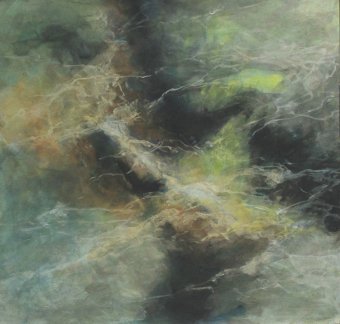 Painting "Water and Waves VI" by painter Lochter Andreas mixed method paper at Jose Art Gallery