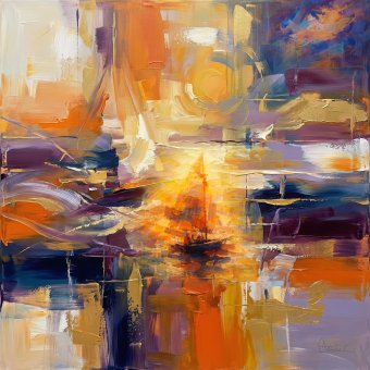 Fotografia "Złota oś światła w abstrakcji", fotograf Orlando Sanchez Cabrera w Jose Art Gallery