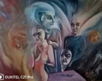 Живопис "За образом та подобою?", живописець Gena Keusch масло холст в Jose Art Gallery