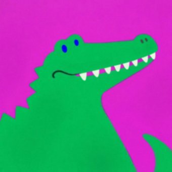 Графіка "Алігатор", ілюстратор Ivie Ives акрил полотно в Jose Art Gallery