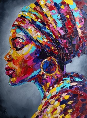 Queen of the Savanna. Contemporary Portrait