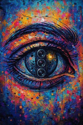 Digital Art "Delegated emotion" by digital artist Rifiuto at Jose Art Gallery