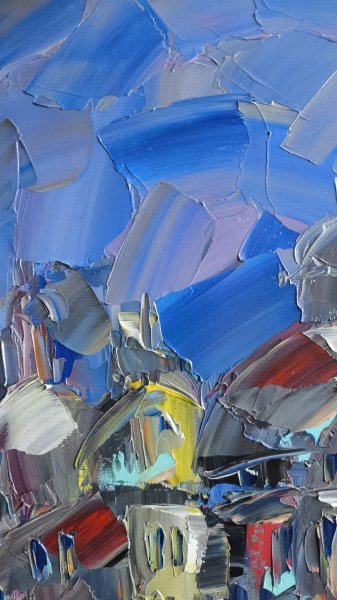 Additional view 5: Impressionism Cityscapes Painting Golden Evening in Venice by painter Anastasia Kozorez oil canvas 