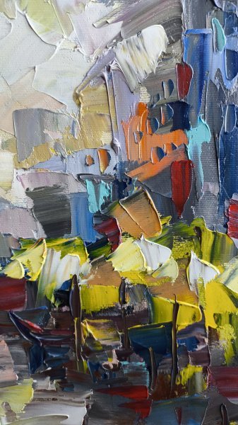 Additional view 9: Impressionism Cityscapes Painting Golden Evening in Venice by painter Anastasia Kozorez oil canvas 