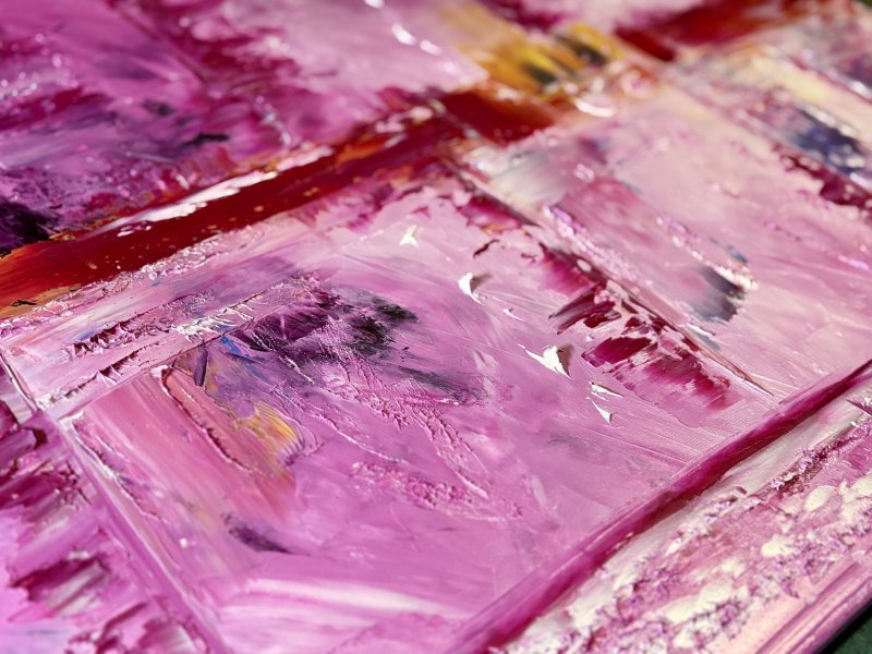 Additional view 1: Abstract Interior Painting Candy World in Abstraction by M.E.G. by painter M.E.G oil canvas 