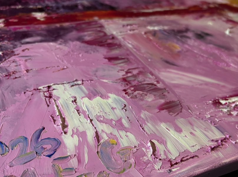 Additional view 3: Abstract Interior Painting Candy World in Abstraction by M.E.G. by painter M.E.G oil canvas 