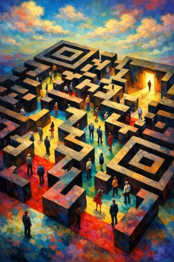 Digital Art "Simplifying control" by digital artist Rifiuto at Jose Art Gallery