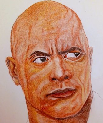 Painting "Image of Strength and Confidence" by painter Sergiy Domanyuk pencil paper at Jose Art Gallery