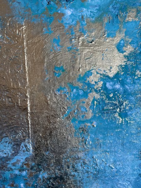 Additional view 1: Abstract Interior Painting A star is born by painter Olga Melezhyk acrylic canvas 