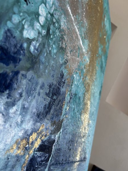 Additional view 4: Abstract Interior Painting A star is born by painter Olga Melezhyk acrylic canvas 