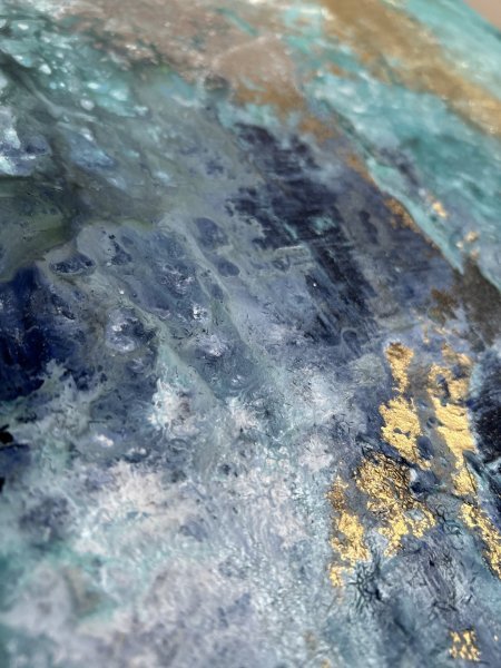 Additional view 5: Abstract Interior Painting A star is born by painter Olga Melezhyk acrylic canvas 