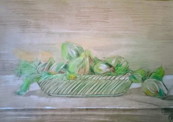 Gráfico "La dulce espera entre la Naturaleza y el Tiempo", ilustrador roberto ferrando lápiz papel en Jose Art Gallery