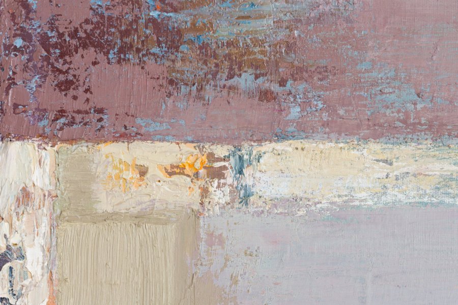 Geometry Patterns in Abstract Landscape Painting by Alena Kuznetsova