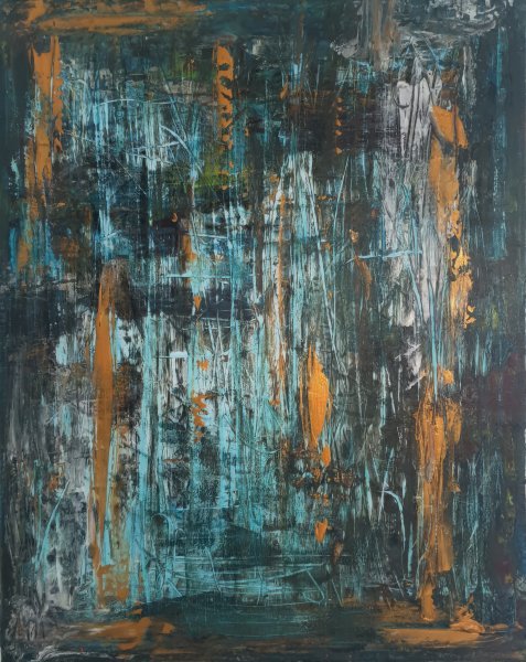 Forest Memory | abstract paint Painting by Eddie Davidov