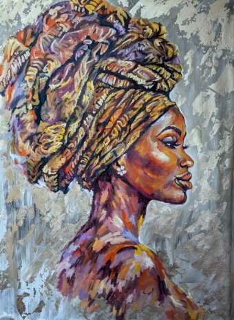 Portrait d'une tendre beauté africaine