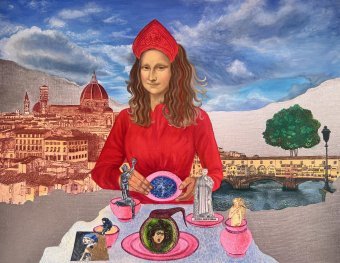 Живопись "Флоренция: сборка мира", живописец Ольга Серебрянская смешанная техника холст в Jose Art Gallery