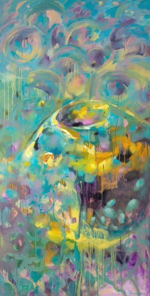 Truth of the Material Bright Abstractions Painting by Alena Kuznetsova