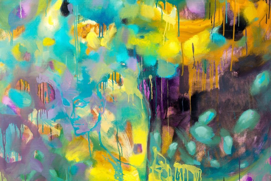 Truth of the Material Bright Abstractions Painting by Alena Kuznetsova