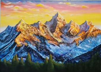 Gráfico "Crystal", ilustrador Asti Loremar óleo lienzo en Jose Art Gallery