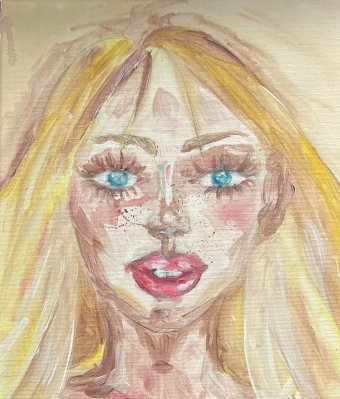 Живопис "Барбара: Дзеркало душі в символізмі", живописець Moo акрил тканина в Jose Art Gallery